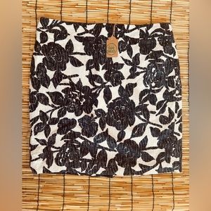 Ann Taylor Black and White Skirt